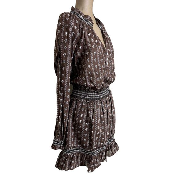 Veronica Beard Brown Floral Mini Dress - Picture 4 of 10